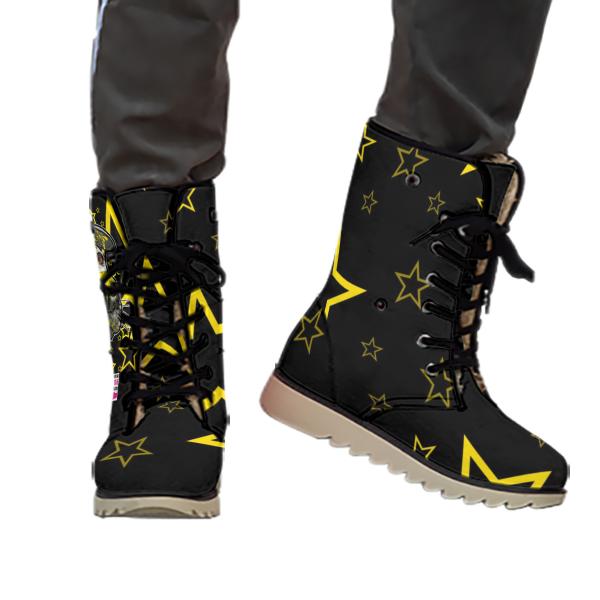 Winterboots mit Hundemotiv Motte1 - gefütterte Winterschuhe, Stiefel, bunt, Grösse 35-44, Mix, Mischling, Staffordshire, Staff, AmStaff, SOKA, Familienhunde